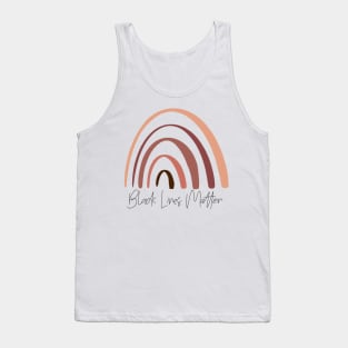 BLACK LIVES MATTER BLACK BROWN SKIN TONES MELANIN RAINBOW Tank Top